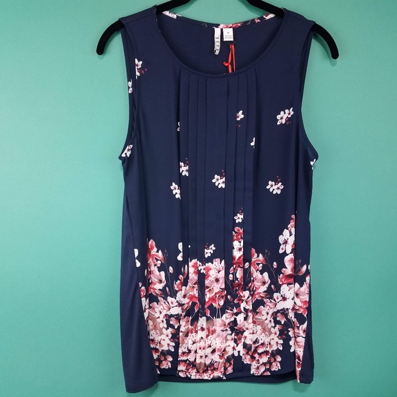 Elle Tops - Elle Floral Sleeveless Blouse